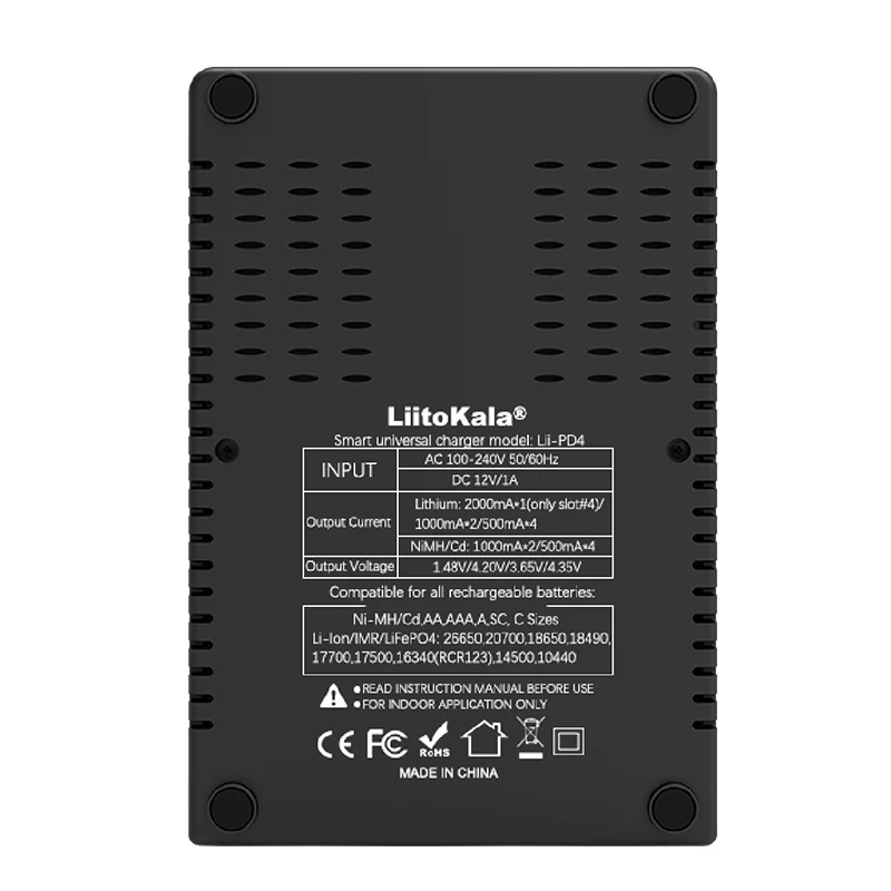 Liitokala Lii-PD4 LCD 3.7V Charging 18650 18350 18500 16340 2170010440 14500 26650 1.2V AA AAA NiMH Battery Charger Liitokala Lii-PD4 LCD 3.7V Charging 18650 18350 18500 16340 2170010440 14500 26650 1.2V AA AAA NiMH Battery Charger