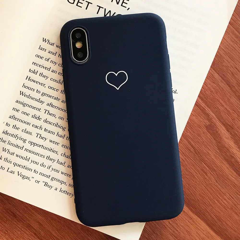 KIPX1091L_1_JONSNOW Phone Case For iPhone XS XR XS Max 6S 7 8 Plus Couples Style Love Heart Pattern Soft Silicone Case Capa Fundas