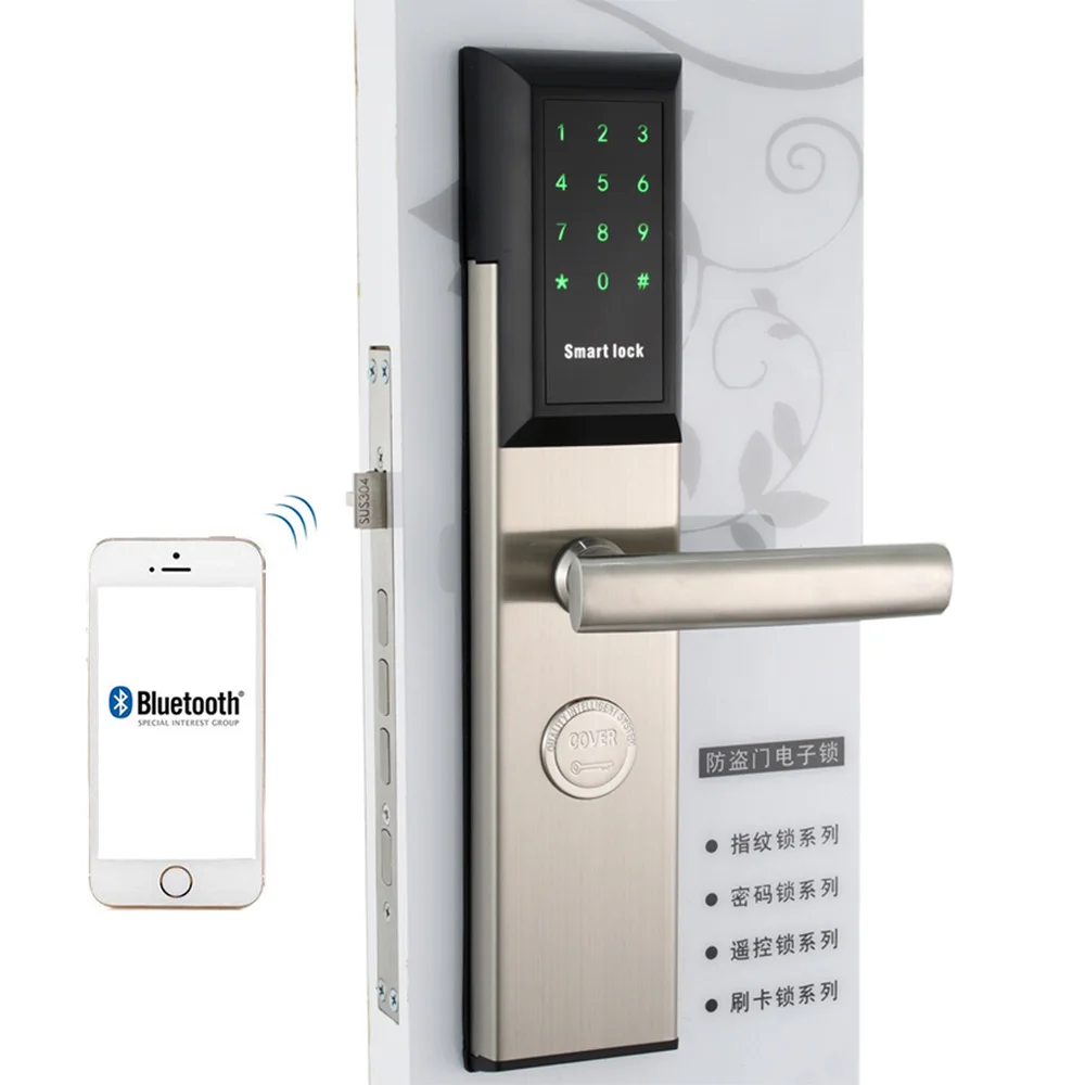 WiFi Electronic Door Lock,Smart Bluetooth Digital APP Keypad Code Keyless Door Lock,Password Keyless Door Home Lock Electronic цена WiFi Electronic Door Lock,Smart Bluetooth Digital APP Keypad Code Keyless Door Lock,Password Keyless Door Home Lock Electronic цены онлайн