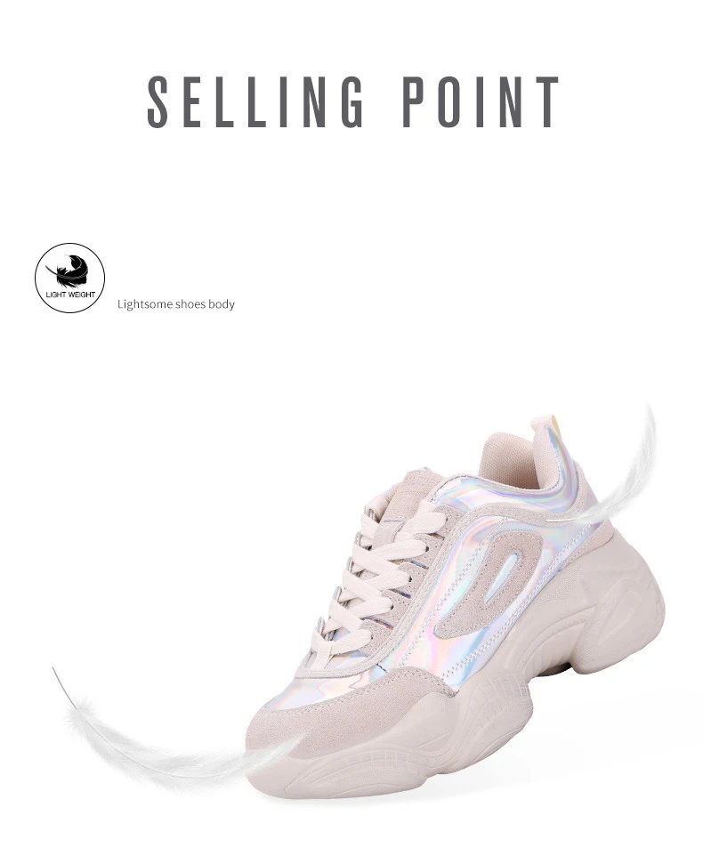 Обувь в стиле ретро для женщин не сужающийся книзу массивный спортивная обувь на платформе zapatos de mujer 2019 Весна chaussures femme Дамы Досуг footware