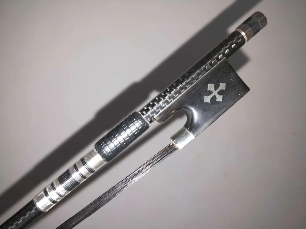 

3 PCs Strong Carbon Fiber Violin bow 4/4 with black bow hair 1006#
