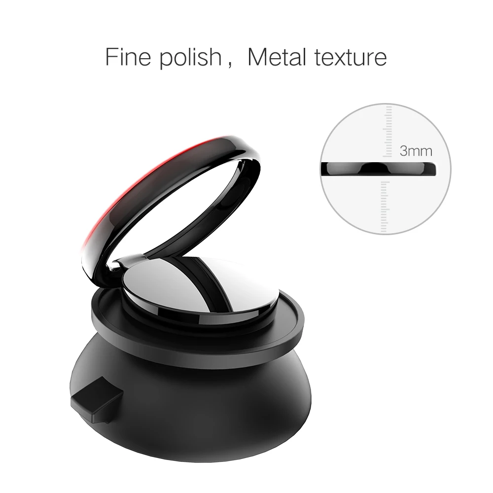 

2018 New Original Design Non-Stick Strong Suction Cell Phone Finger Ring Holder Mobile Phone Support Metal+Silicon