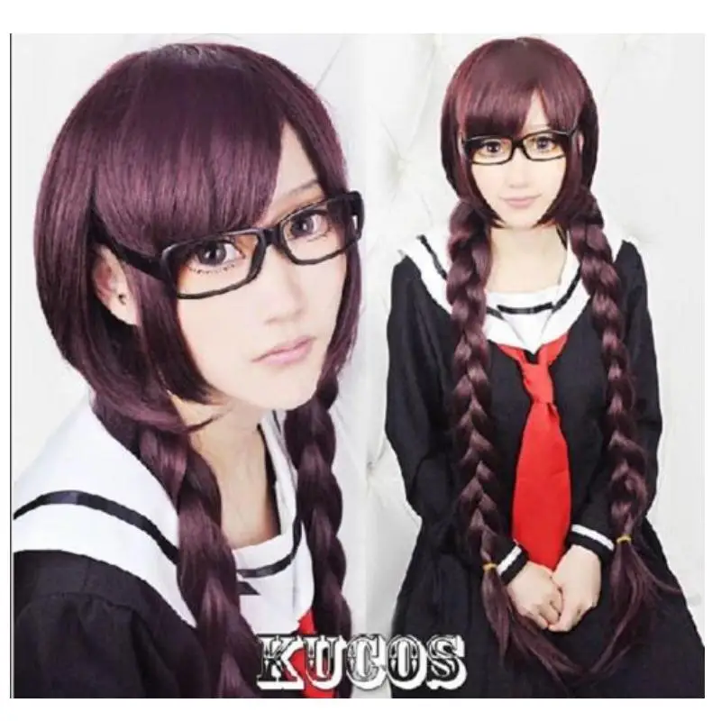 Suyufree 3" Danganronpa Dangan-Ronpa Toko Fukawa модные волосы длинные Косплей Костюм вечерние парик