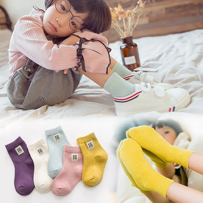 INPEPNOW, 5 пар = 10 шт./лот, детские носки, лето г. Тонкие дышащие хлопковые носки для маленьких мальчиков и девочек WZ-CZX122 - Цвет: 1