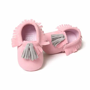 

Grind Arenacous Tassel Baby Shoes 2017 New Design Infant Toddler Soft Sole Delebao Brand Baby Boy Shoes Wholesale First Walkers