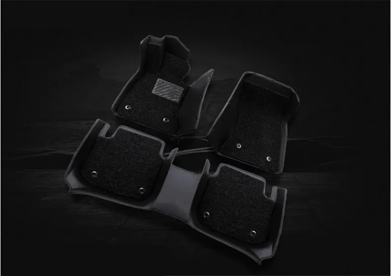 

For Hyundai Creta ix25 2014-2017 Floor Mats Foot Carpets Step Mat High Quality Water Proof leather Wire coil 2 Layer