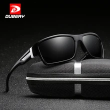 Dubery óculos de sol aviador polarizado, masculino, esportivo, para pesca, 2017, designer de marca, com zíper, caixa 2071