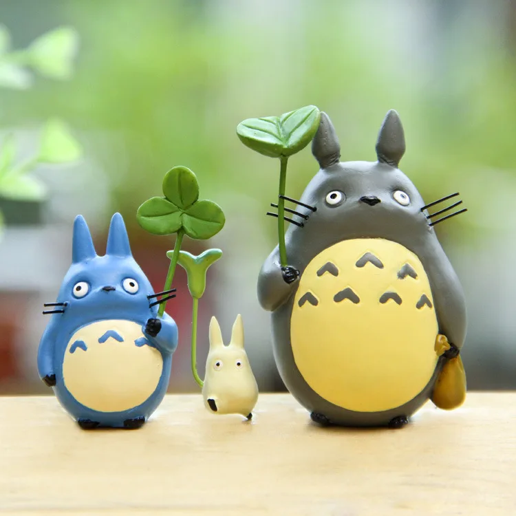 Япония мини Тоторо фигурка из смолы игрушки аниме Ghibli Миядзаки lucky фигурка Totoro модель коллекционное украшение для детей