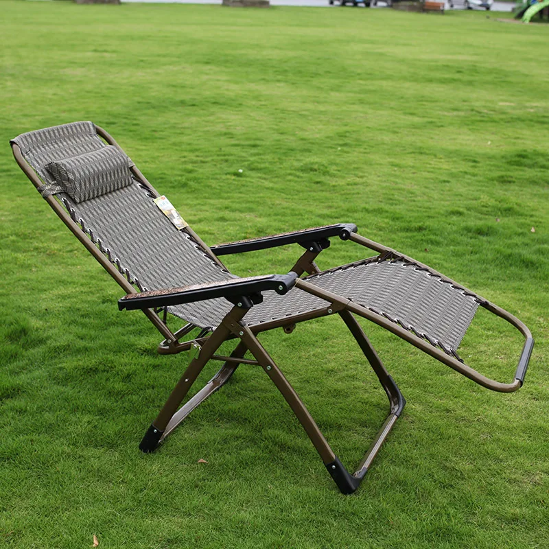 

Outdoor Chiase Lounge Ajustable Tilt Angle Folding Chairs with Armrest Quick Drying Material for Summer Nap Beach Camping Pool