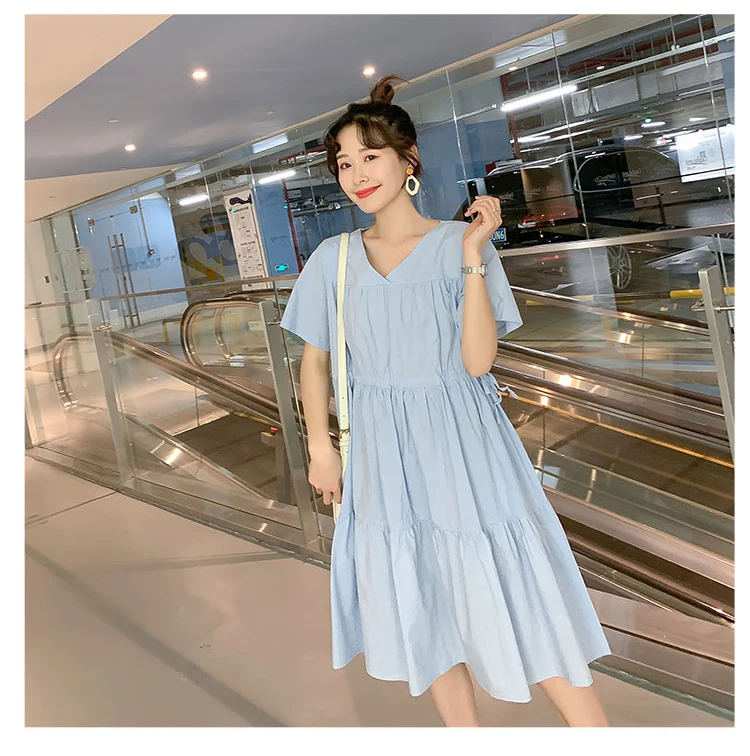 Streetwear Summer Dress Women Plus Size Loose Casual Women Dress Elegant 2019 Vestidos Maxi Long Maternity Dresses For Women    7