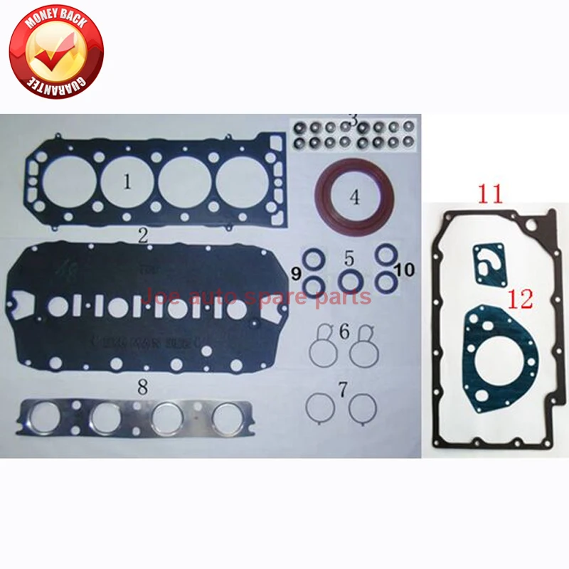 

18K4G 18K4F Engine Full gasket set kit for MG MGF RD TF 135 TF 120 ROVER 75 RJ 200 RF 1.8L 1.8T 1995-09 LVQ000120 50186200