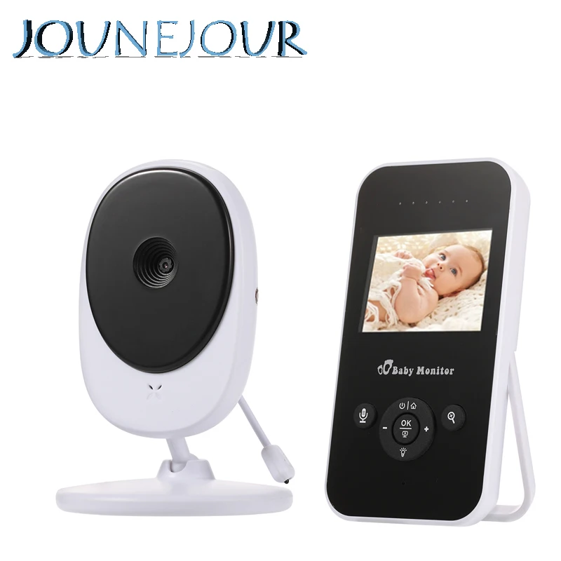 JUNEJOUR Video Baby Monitor 2.4 Inch Wireless Video Baby Camera LCD Display Baby Monitor Night Vision Temperature Monitoring