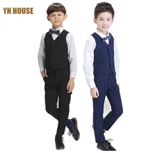 Акция, жилет для больших мальчиков, комплект одежды, детская одежда для отдыха, детские костюмы на свадьбу и выпускной, рождественские костюмы с галстуком, рубашка