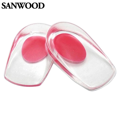 2016 Nuovo Gel Scarpe Solette Cushion Heel Tazza Massaggio Pads Inserti Dolore Al Tallone Sperone Del Silicone 9Ij2
