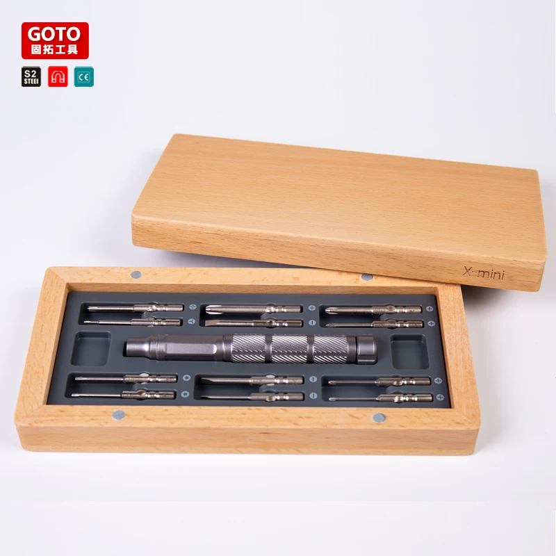 

GOTO 24 in 1 X-mini Precision Screwdriver Bit Set Magnetic Y0.6 CC2.2 for Phone Repair Screw Driver Hand Tool Kit