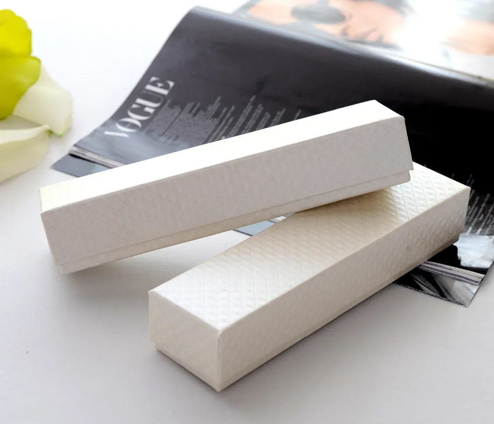 

10pcs/lot Elegent Diamond Pattern Long Necklace Gift Box | Classic Jewelry Box Sponge Holder Protection Bridesmaid Gift Package