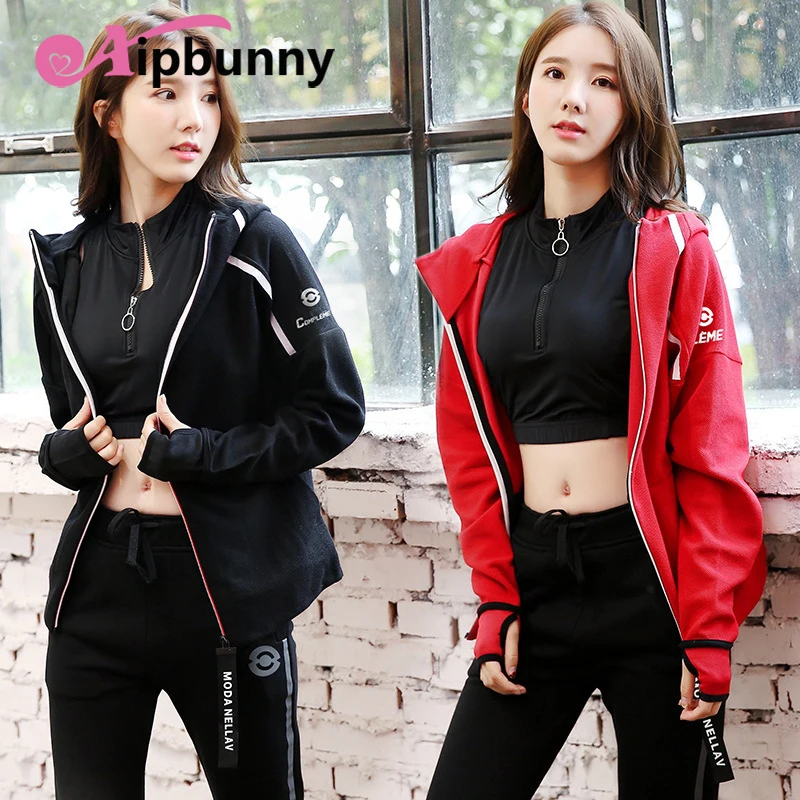 

Aipbunny Quick Dry 2 Pieces Winter Sportswear Gym Leggings Female Clothes Fitness Tights Sport Suit Yoga Set Women's Tracksuit