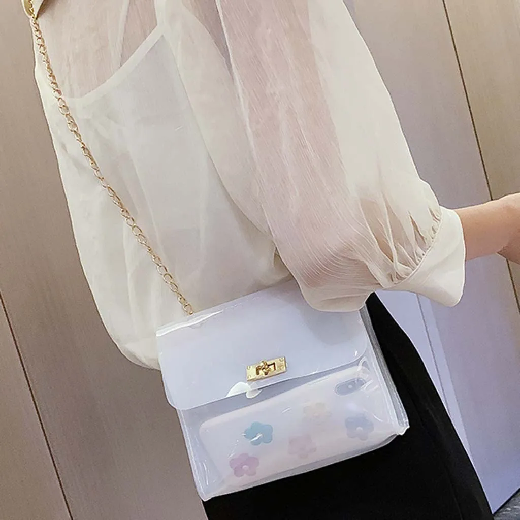 Женская модная сумочка на ремне желе сумка-мессенджер однотонная Сумка Кошелек для монет и телефона сумки Bolsa Feminina