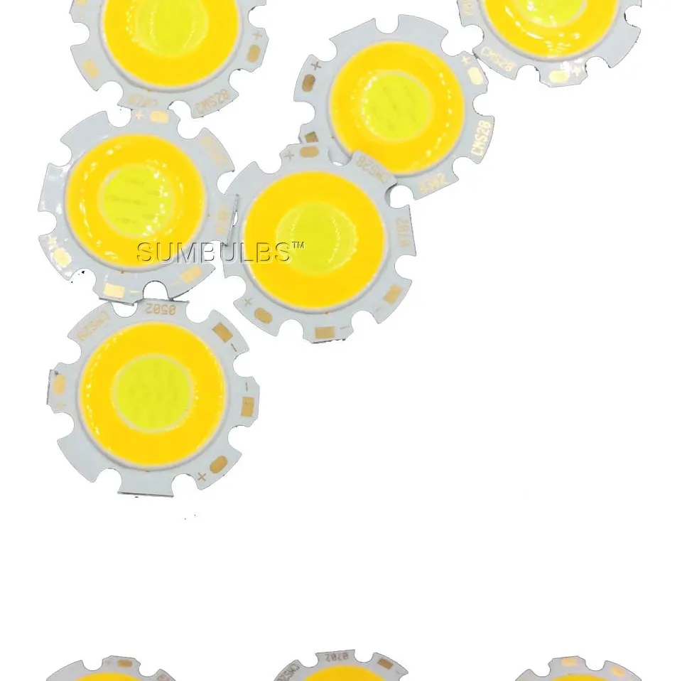 28mm double color COB led light round cob 3W 5W 7W (6)