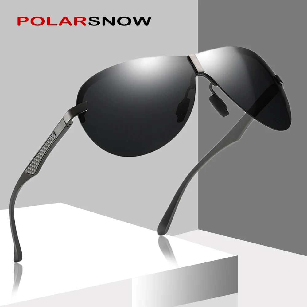 

PALORSNOW Brand Design Classic Polarized Sunglasses Men Glasses Driving Coating Black Frame Fishing Male Eyeglasses