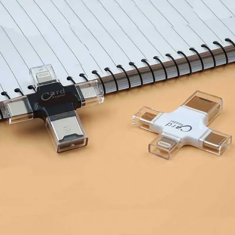 Memory card reader Memory SD Card Reader 4 in 1 Game Camera Card Viewer-Trail Hunter View Hunting Photos and Videos or for Trail Camera Viewer