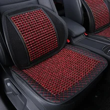 KKYSYELVA деревянные бусины Чехол подушки сиденья автомобиля поддержка спины поясничная поддержка s для офиса дома поддержка талии Интерьер Аксессуары