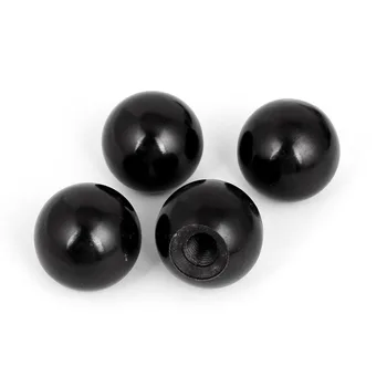 

Uxcell 4pcs M12 Female Thread Lathe Machine Plastic Ball Knob Handle Black For Furniture Door Cabinet Cupboard Dresser