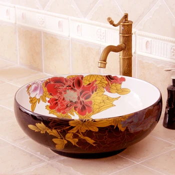 

Counter Top Wash Basin Bathroom Sink bathroom hand wash basins peony