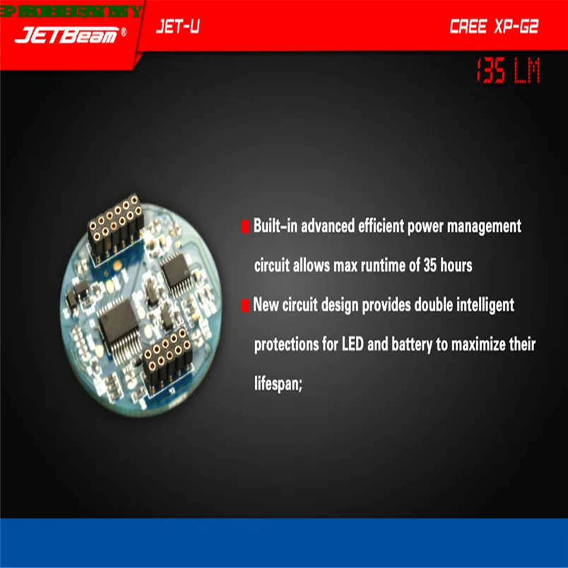 NEW!!! JETbeam JET-U XP-G2 135LM Mini Portable Waterproof LED Flashlight Free Shipping #NO25