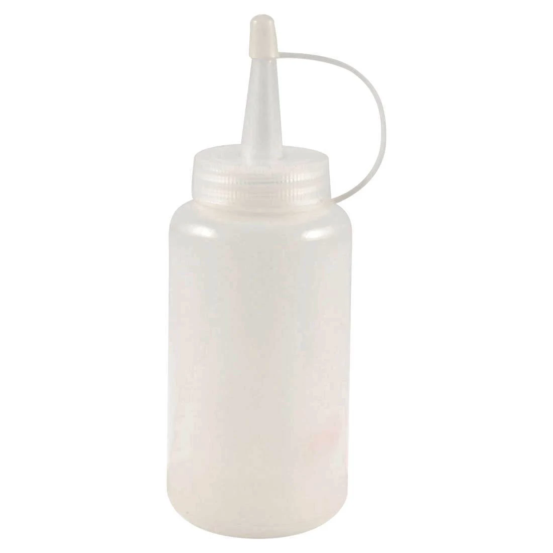 

ALIM 180cc White Plastic Squeeze Bottle Oil Sauce Dispenser Nozzle Cap Attached