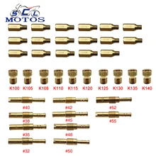Sclmotos - Motorcycle Keihin Carburetor Hexagon Slow/Pilot Jet Main Injectors Nozzle used PWK FCR OKO KOSO Mikuni VM22 VM24 VM26