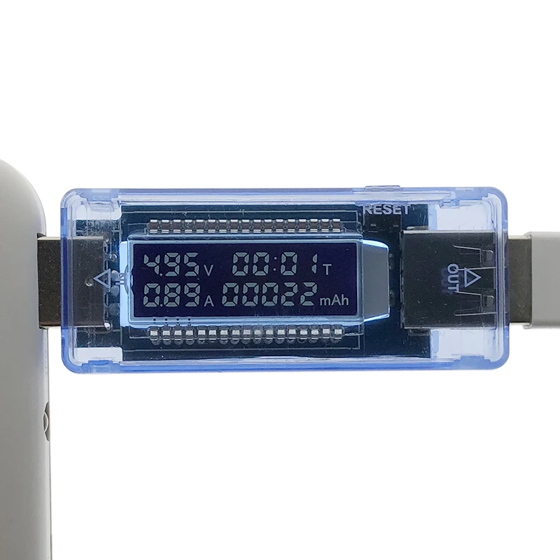 

Thinary Electronic Battery Tester Voltage Current Detector 0.91 LCD Screen Mobile Power Voltage Current Meter USB Charger Doctor