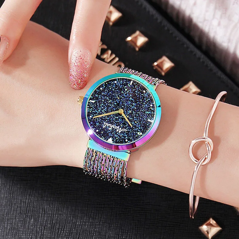

TOP Luxury Women Watches Lady Starry Sky Watch Fashion Diamond Female Quartz Wristwatches Accessories Gift Clock Drop Shipping