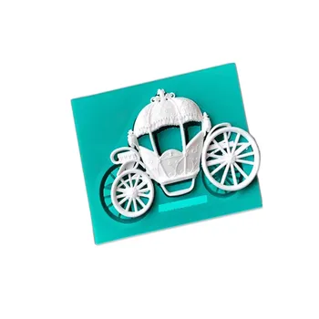 

Princess Carriage Fondant Cake Silicone Mould Chocolate Biscuits Molds Candy Cooking Baking Cake Wedding Decorating Tools Aouke