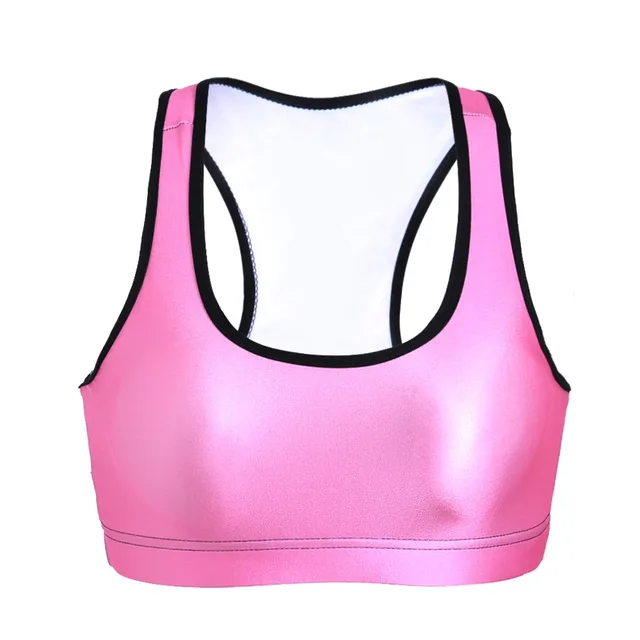 The candy color sporting bras in women padded fitness gymnastics