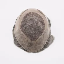 Eversilky Для мужчин волосы заменить Для мужчин t Системы кожи спереди парики тупею Изысканные моно с ПУ человеческих волос