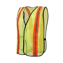 Высокая видимость крюк и петля закрытия светоотражающий сетчатый защитный жилет