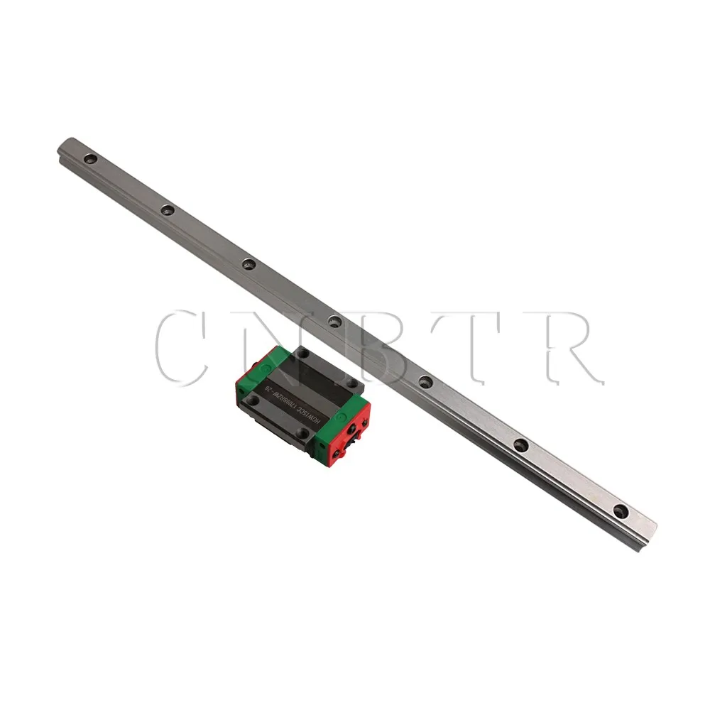 

CNBTR 400mm Length HG15 Linear Rail Guide with 47mm Width HGW15CC Guide Rail Sliding Block for 3D Printer and Linear Motion