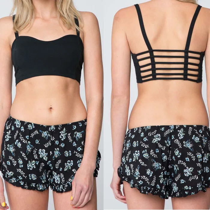 whoolesale 1PC Sexy Women Strap Blouse Cut Out Shirt Summer Beach Crop Tops Tank Gofoward | Электроника