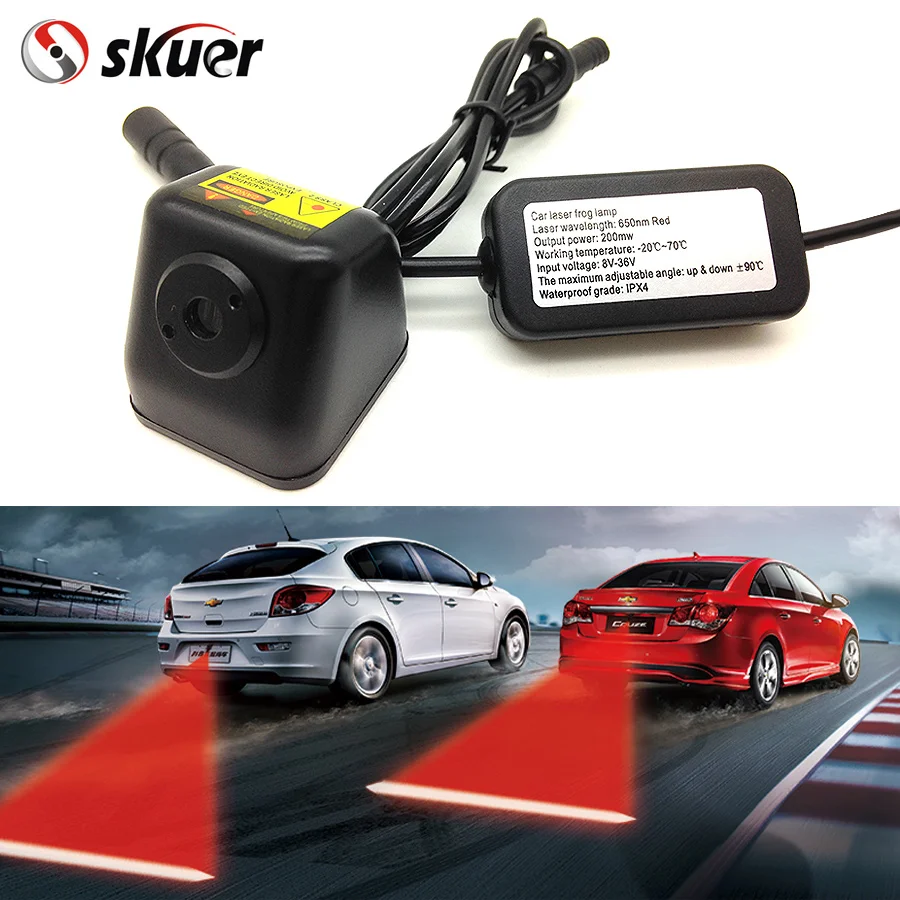 Free Shipping Car Styling Anti Collision Rear End Car Laser Tail 12V LED Car Fog Light