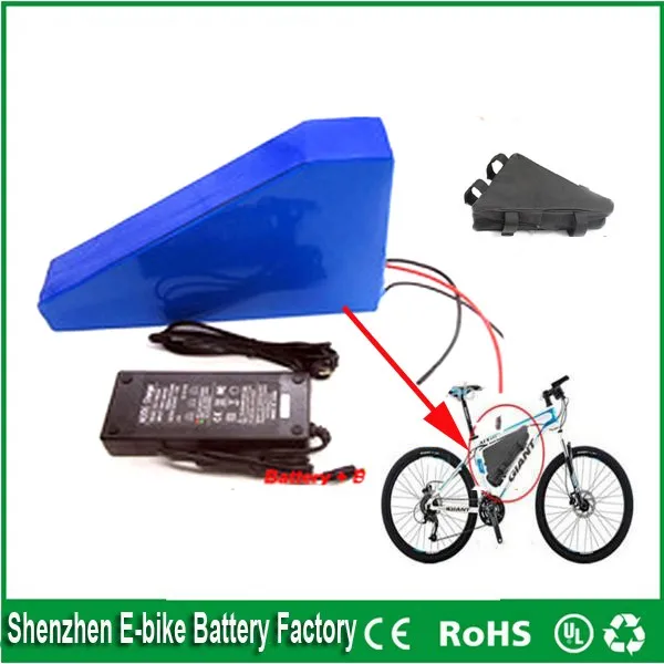 48 v 1000 w треугольник Электрический велосипед батарея 48 V 20Ah для 48 v Bafang/8fun 1000 w/750 w средний/центр приводной двигатель+ зарядное устройство+ сумка