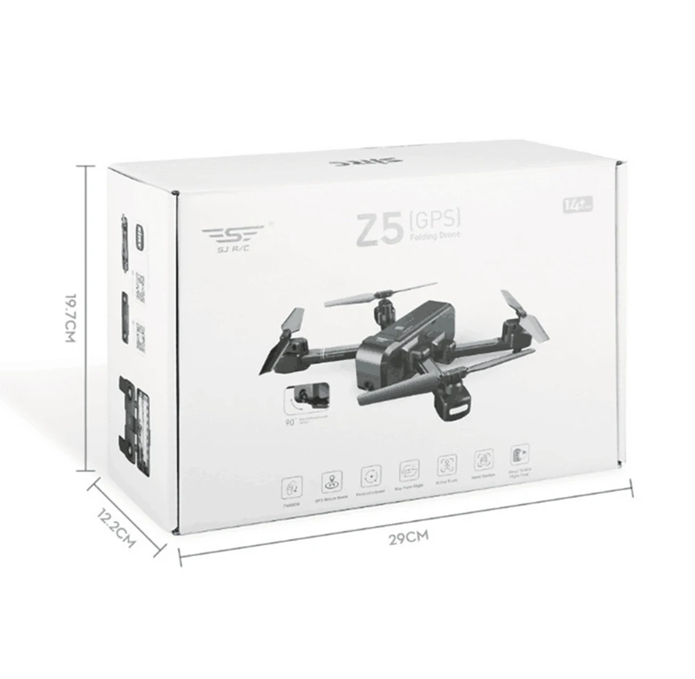 Дрон SJRC Z5 с камерой 1080P GPS 2 4G/5G Wifi FPV RC вертолет Квадрокоптер Follow Me