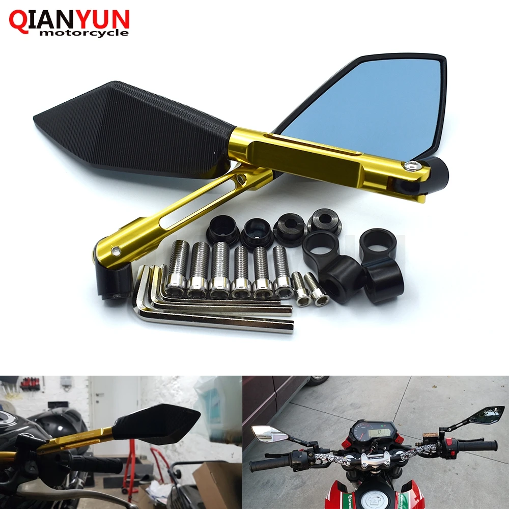

Universal CNC motorcycle mirror motorcycle side mirror 8mm 10mm for Honda CB919 CB1000R CBR600RR CBR900RR CBR929RR