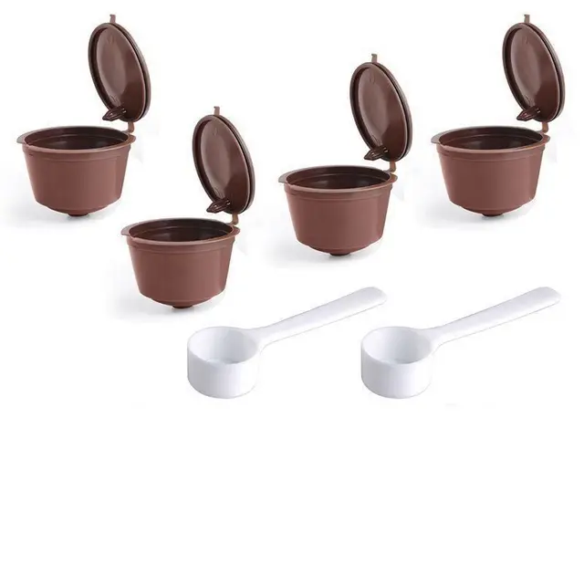 Cheap 6pcs/set Refillable Reusable Coffee Capsule Filter Coffee Capsule Pod for Nescafe Dolce Gusto Cheap 6pcs/set Refillable Reusable Coffee Capsule Filter Coffee Capsule Pod for Nescafe Dolce Gusto