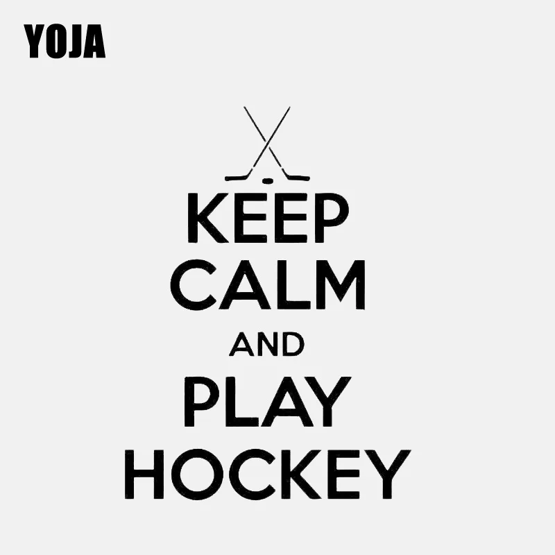 

YOJA 51.1CM*68.9CM Ice Hockey Keep Calm Quote Art Home Decor PVC SPORT Wall Sticker W1-837