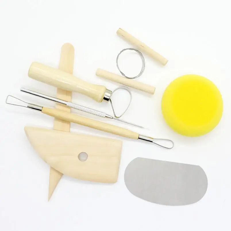 

8pcs/set Reusable Diy Pottery Tool Kit Home Handwork Clay Sculpture Ceramics Molding Drawing Tools LX4919
