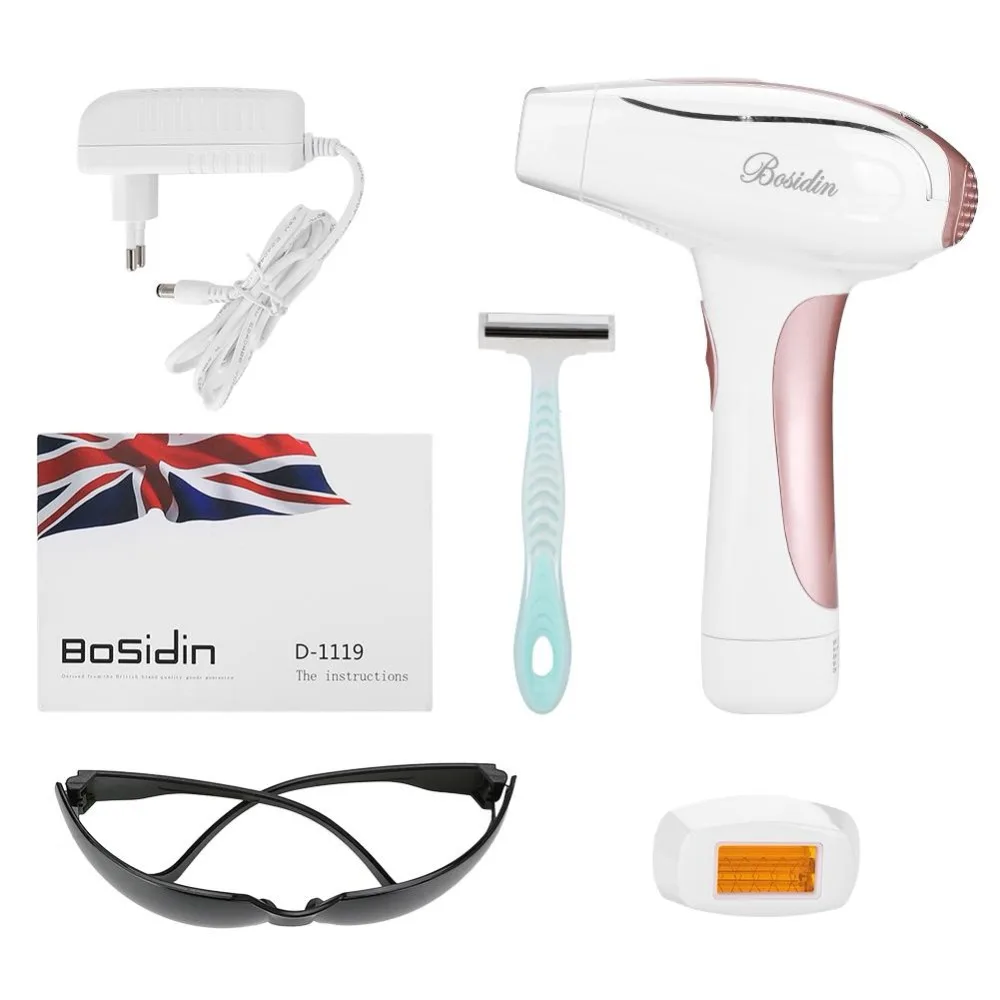 

BOSIDIN IPL Hair System Laser Epilator Permanent Painless Full Body Leg Bikini Trimmer Hair Removal Machine Depilatory Depilador