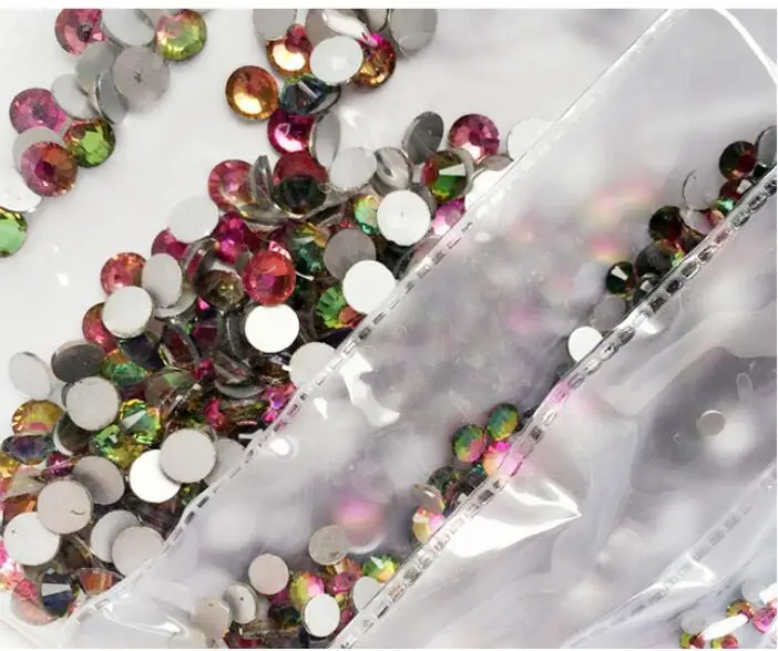 1440 шт. высокое качество цвет ful ногтей алмаз diy белый плоский Алмаз Кристалл AB/прозрачный цвет алмазные украшения для ногтей Стразы