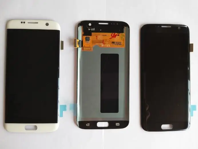 

Grade AAA Quality Gold Silver Black White LCD Touch Screen For Samsung S7 Edge LCD G935F G935FD G935W8 Free Shipping