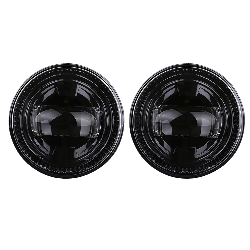 

2pcs DOT EMARK Approved Round Black LED Fog Lights for Ford F150 2007-2014 Projecotr Fog Lamp